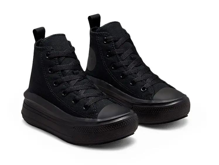 Zapatilla Converse Chuck Taylor Move Plataforma Niños Mono Negro