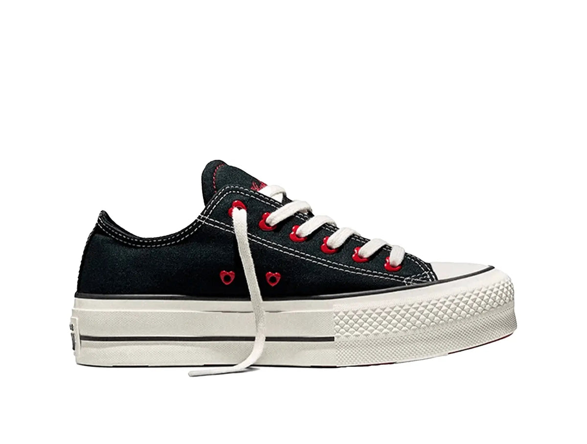 Zapatillas Converse Chuck Taylor Lift Hi (San Valentin) Mujer Negro-Rojo