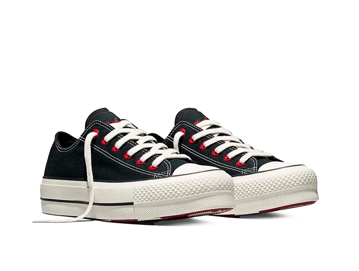 Zapatillas Converse Chuck Taylor Lift Hi (San Valentin) Mujer Negro-Rojo