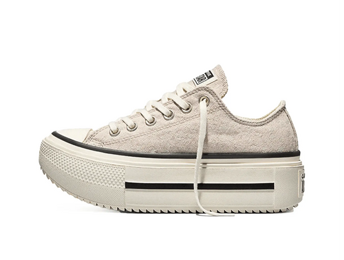 Zapatilla Converse Double Stack Mujer Beige