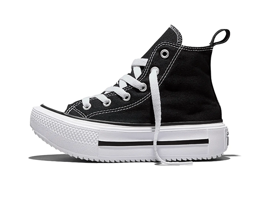 Zapatilla Converse Double Stack Niños Negro