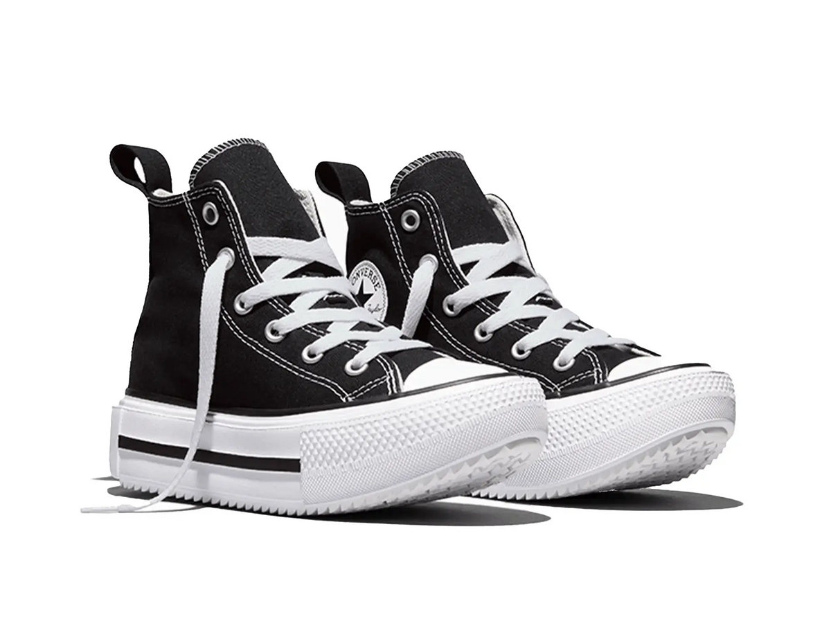 Zapatilla Converse Double Stack Niños Negro