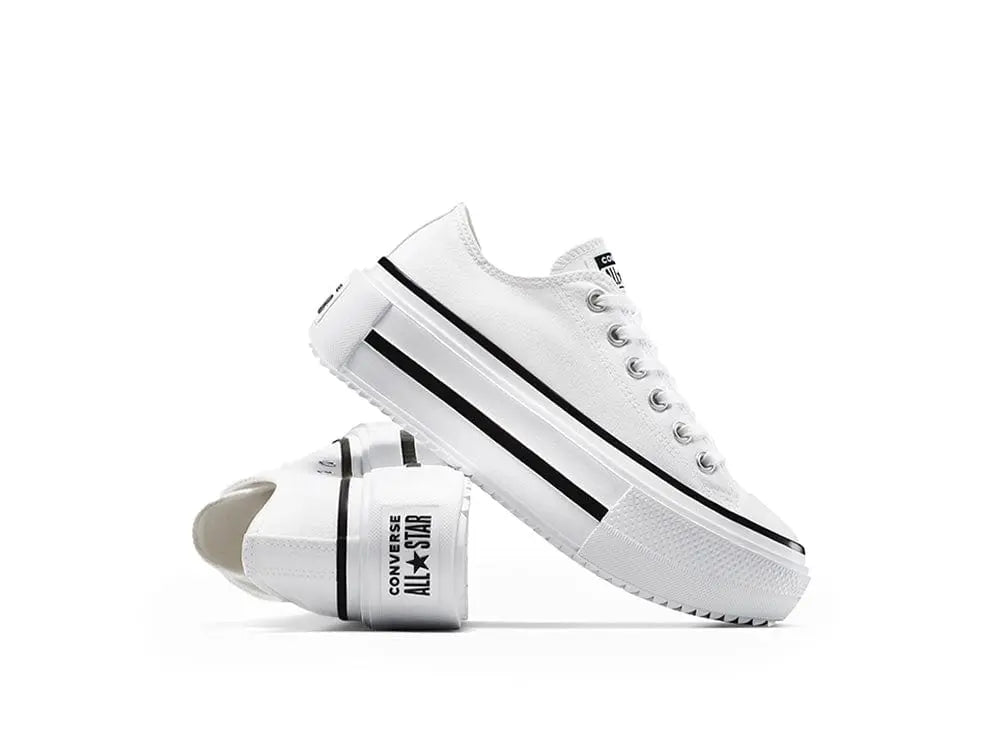 Zapatillas Converse Chuck Taylor Lift Double Stack Mujer Blanco