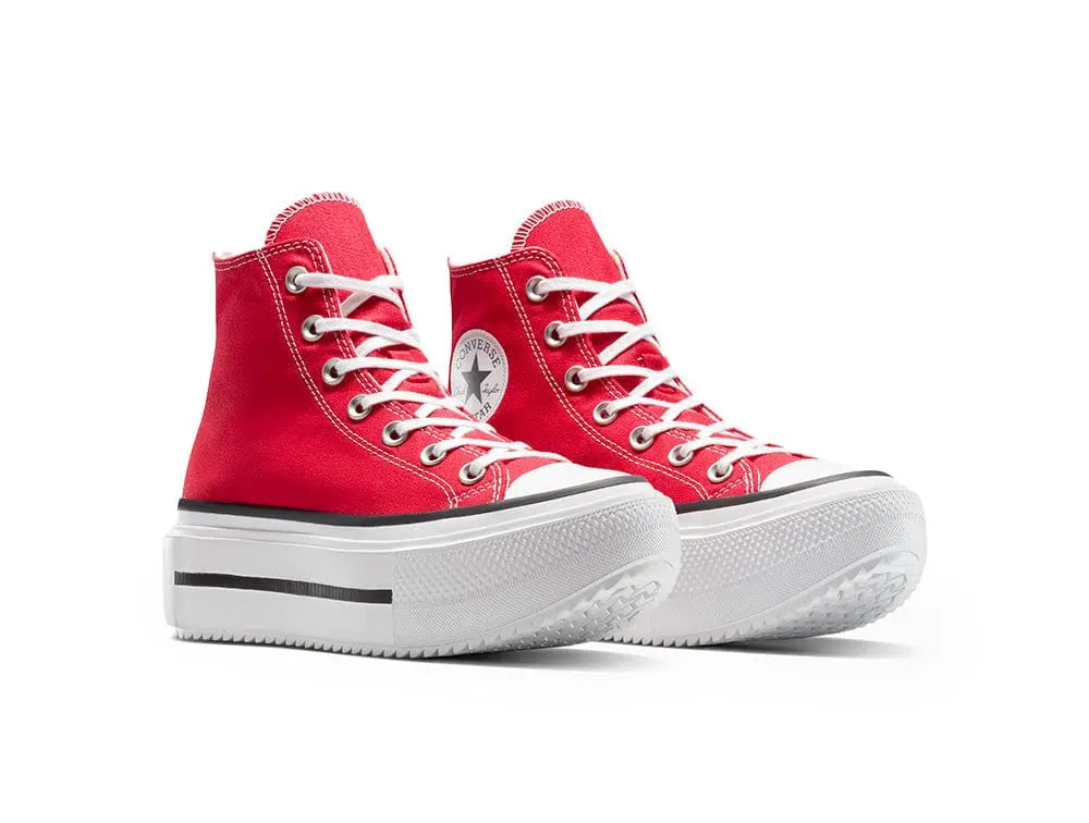 Zapatillas Converse Chuck Taylor Lift Double Stack Mujer Rojo