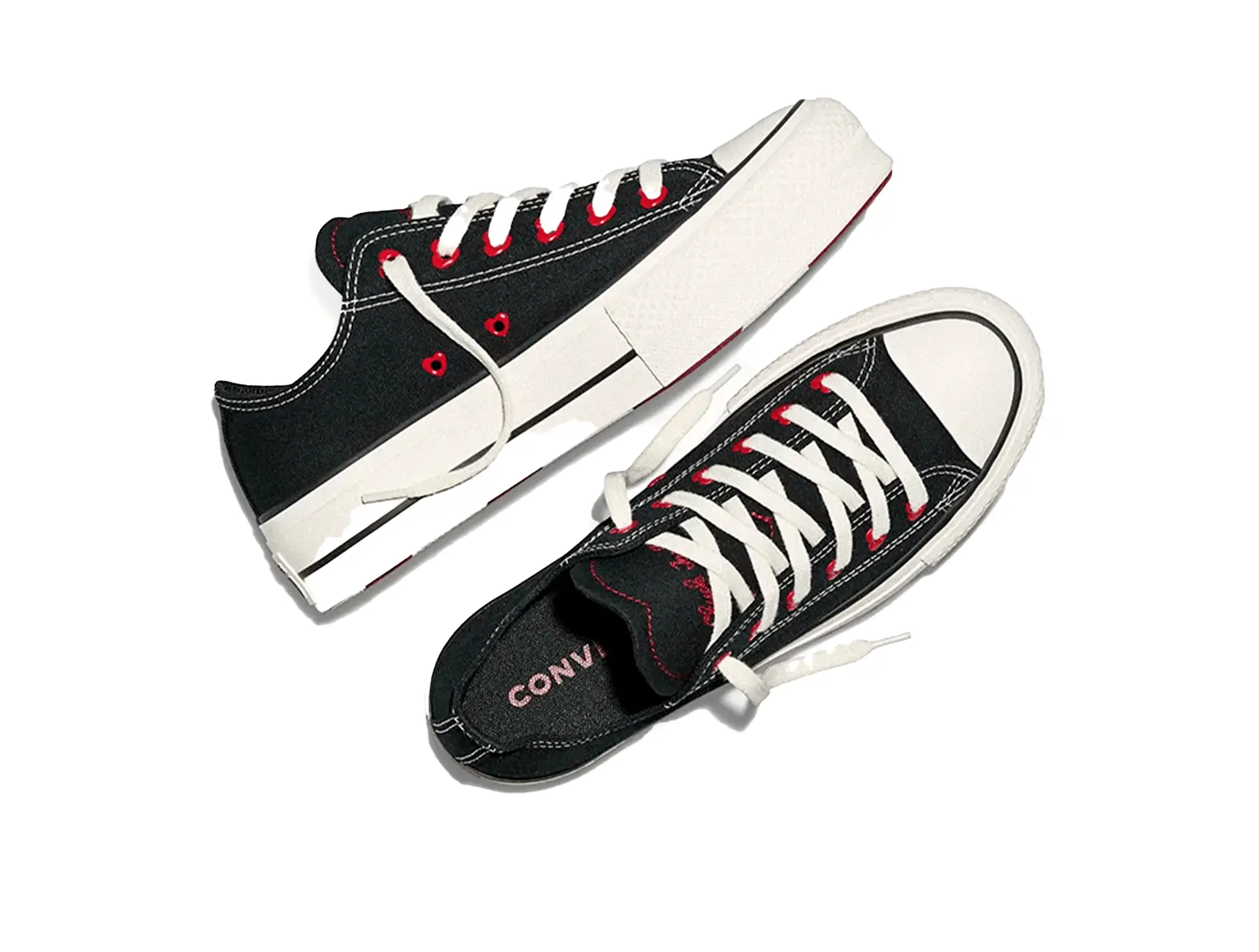 Zapatillas Converse  Chuck Taylor Lift Hi (San Valentin) Mujer Negro-Rojo