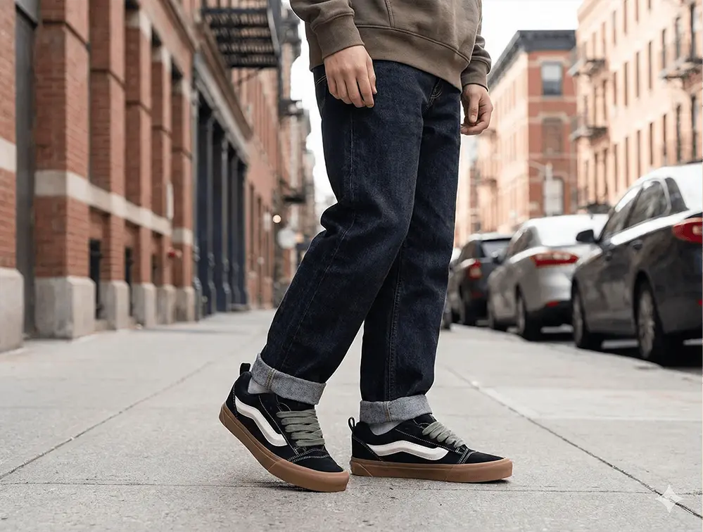 Zapatillas Vans Knu Skool Hombre Negro